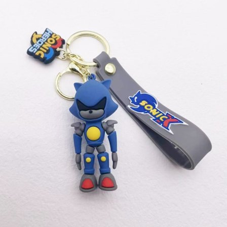 Sonic Keychain Card Holder Bag Hänge blue