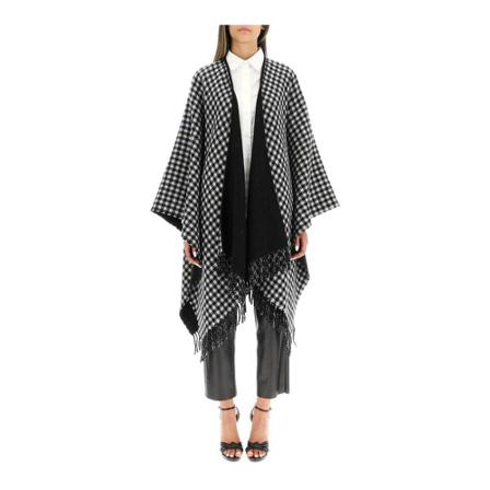 N21 Cape Sort, Dame Poncho, Størrelse: ONE Size