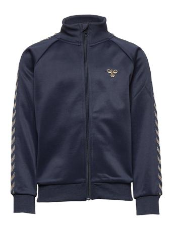 Hmlkick Zip Jacket Sweatshirt Trøje Blå Hummel