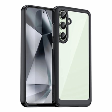 Telefontaske til Galaxy S24 FE Outer Space med Ramme - Sort