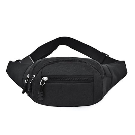 Taljetaske med flere rum Sort Black 1-pack