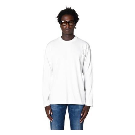 Mauro Grifoni T-Shirts Hvid, Herre Langærmet