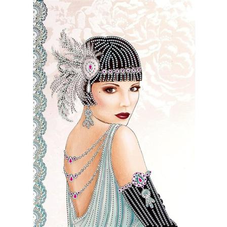 DIY 5D erikoismuotoinen timanttimaalaussarja, osittainen poraus elegantti nainen timanttipiste kristallitimantti strassi taiteilija seinäkoriste (