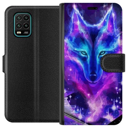Plånboksfodral till Xiaomi Mi 10 Lite 5G med Neon Varg