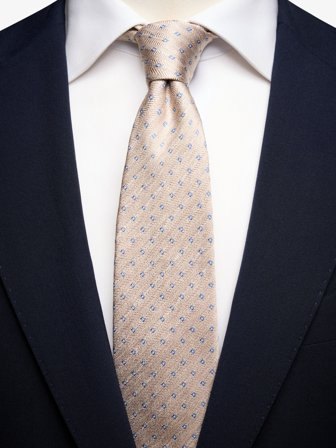 John Henric Men's Beige Krawatte geometrisch Size 6