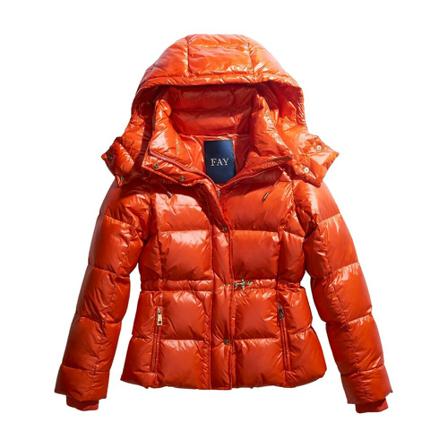 Fay, Padded Jacket Pomarańczowy, Kobieta, Rozmiar: M