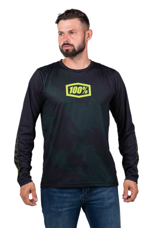 100% Airmatic MTB-Tröja Svart kamouflage L