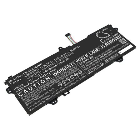 Batteri til bærbar PC for Lenovo 14w Gen 2 82N8001JIV, 14w Gen 2 82N8000QCK og andre.