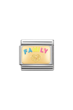 PLATES 18K Gold & Enamel FAMILY PLATE