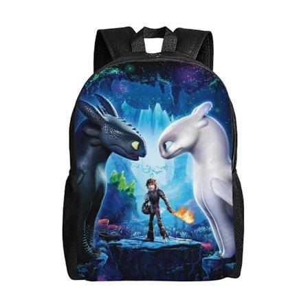 Barn Hvordan Trene Din Drage Tannlaus Ryggsekk Vannavstøtende Skolevesker Skolesekk Reise Vandring Camping Dagstursekk For Voksne Tenåringer Gutter