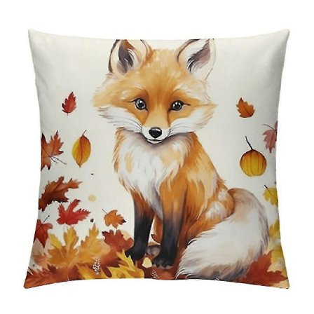 Dyr Pyntepute Rev Hjort Ekorn Ugle Lønneblader Dekorative Puter Myke Puter zx58