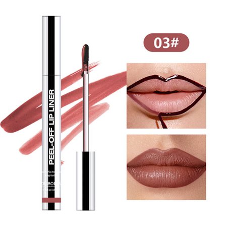 Peel Off Lip Liner Stain, Overføringssikker Vanntett Lip Tint, Ikke-klebende Kopp Leppestift Kosmetikk, for Daglig Festbruk