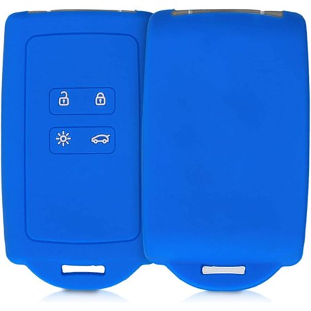 Blå - Bilnøkkeltilbehør Kompatibel med Renault Smart Key 4-Butt