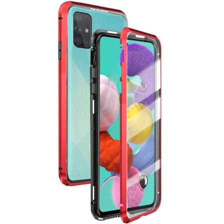 Samsung Galaxy A71 - Skyddande Magnetiskt Skal Röd