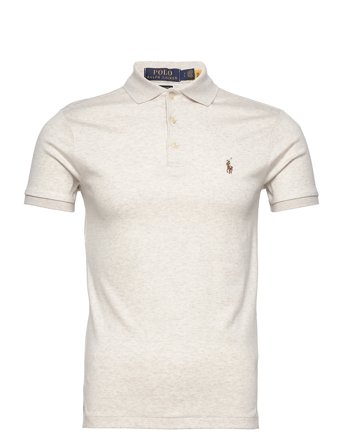 Polo Ralph Lauren Custom Slim Fit Soft Cotton Polo Shirt - Cream - S
