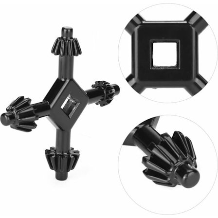 4 i 1 stål multiborepatronnøgle til håndboreværktøj til spænding og løsning af universelle borepatroner