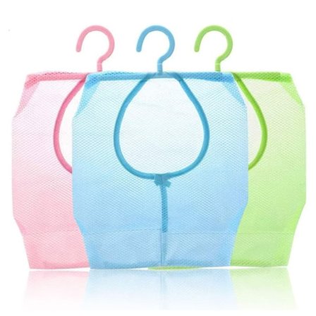 3 st klädnyp-påsar förvaringkorg med hängande krokar förvaring