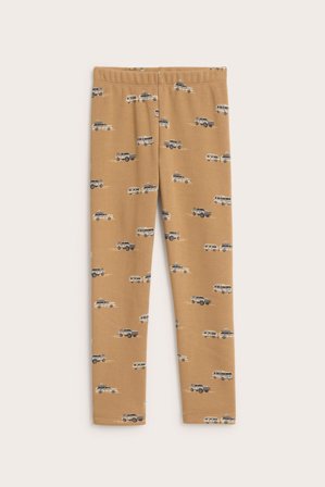 Kappahl | Ocieplane legginsy we wzory | Brązowy