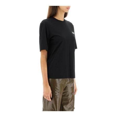 Ganni T-Shirts , Zwart , Dames , Maat: M