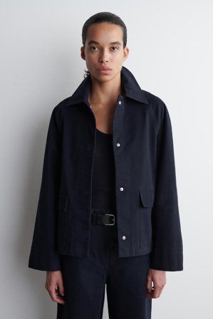 COS Women's Cotton Utility Jacket in Blue