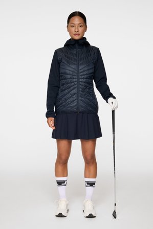 J.Lindeberg - Madde Quilt Hybrid Hood - Golf - Blue - Women - XS