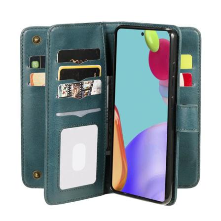 Skalo Samsung A52/a52s 10-fack Plånboksfodral - Grön Grön