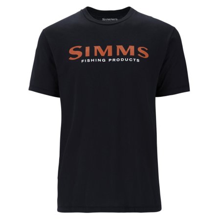 Simms Logo T-Shirt Jet Black - L