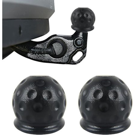Hitch Ball Cover, Car Hitch Ball Cover, 2 Pieces Tow Bar Hitch Ball, Trailer Hitch Ball Protection Cap ZD Q