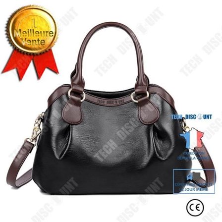 Axelremsväska - TD - Enkel urban - Mjukt skinn - Dragkedja - Vit