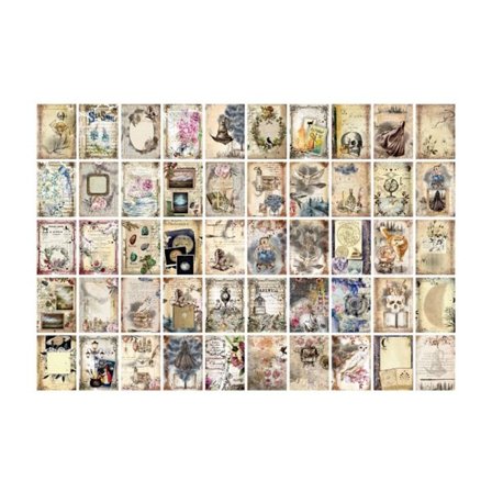 100 st/bok Vintage meddelandematerial Papper 04 04