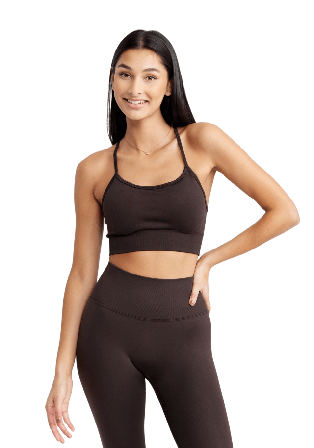 Drop of Mindfulness Signature Seamless Bra Träningskläder Dam Brun M