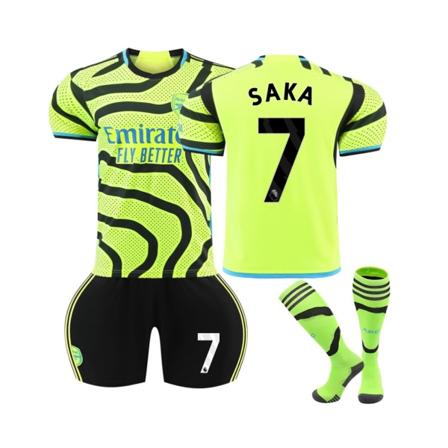(2023/24 Arsenal bortatröja #7 Saka fotbollströja 26(145-150CM)