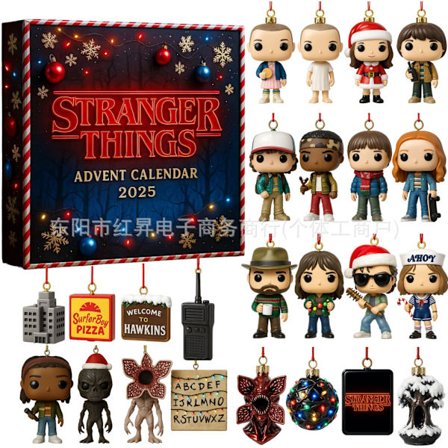 Stranger Things Nedtellingskalender 2025, 24-dagers 2D-julekalender{ROG}