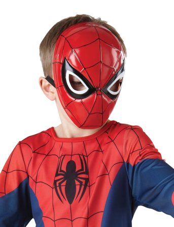 Spider-man Spiderman 1/2 Mask - Multi/patterned - ONE SIZE