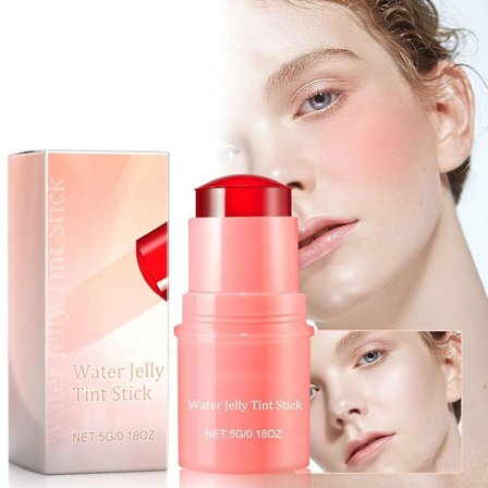 Jäähdyttävä Vesigelitinttitikku, 2-in-1 Läpikuultava Huuli- ja Poskipuna, Milk Makeup Jelly Huuliväri Poskipuna - Kerrostettava Vesiväriviimeistely