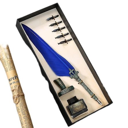 Europeisk vintage fjäderpenna set presentask Harry Potter fjäderpenna set gotisk kropp dopp bläckpenna