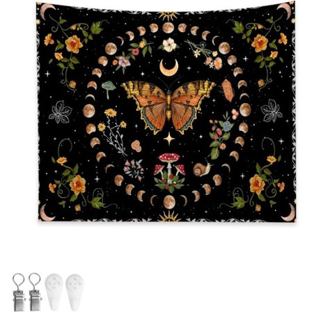 Seinavaate, Perhonen Seinävaate, 150 x 100 cm Kangas Seinävaate