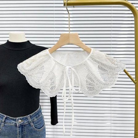 Broderet falsk krave dekorativ krave