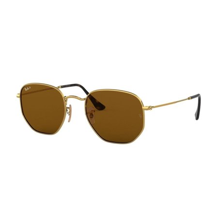 Ray-Ban Hexagonal flat lenses - Solglasögon - Guld - RB3548N 001/57 54