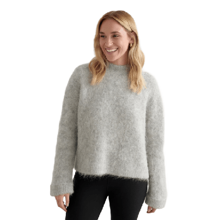 aim'n Alpaca Knit Sweater Tröjor Dam Grå XL