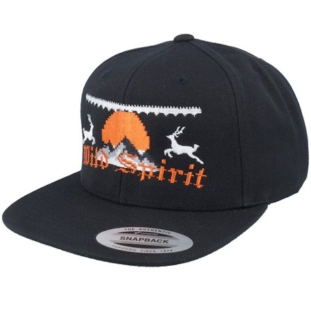 Ho-Ho-Hats - Zwart snapback Cap - Ugly Christmas Logo Black Snapback @ Hatstore