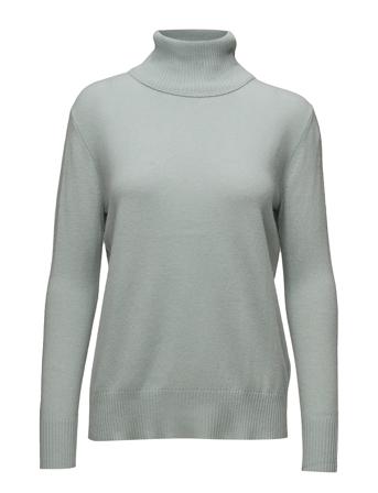 Wool & Cashmere Pullover Kilpikonnakaulus Poolopaita Sininen Rosemunde