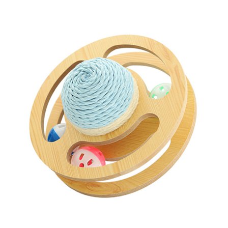 Kattklösleksak Innovativ Planet Snurrplatta Slipning Klor Repskydd Dubbelsidig Sisal Kattunge Klösboll 19cm7.5in