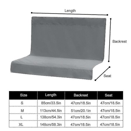 148*100cm Ersättningsdel för Gungsitsskydd Trädgårdsgunga Bänk/hängmatta 2/3 Sittplatser