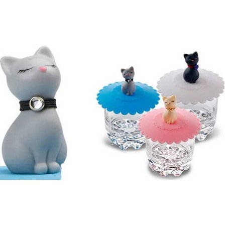 Silikonikissakupin kansi, pölyä estävät teekupin kannet, kahvimukin kansi