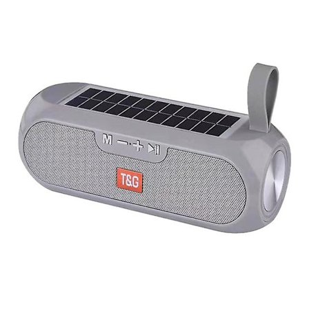 Kraftfulla solcellsladdare Bluetooth-kompatibla stereohögtalare Power Bank Boombox USB Aux FM-radio TG182 till salu