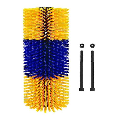 Kløbørster for husdyr, 44,5 x 19 cm Myk heste- og kukløer Full massasjebørste, Lindrer kløe på ryggen