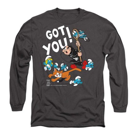 Smurfarna Herr Gargamel Långärmad T-shirt XXL Kolgrå