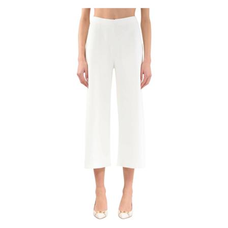 Max Mara Studio Model cropped pants , Wit , Dames , Maat: S
