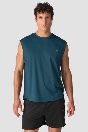 ICANIWILL - Stride Sleeveless T-shirt M Dark Dusty Teal - Herren - ICIW